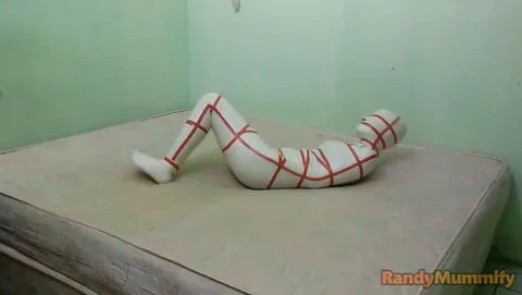 A sailor cosplay girl is mummified into helplessness still 2
