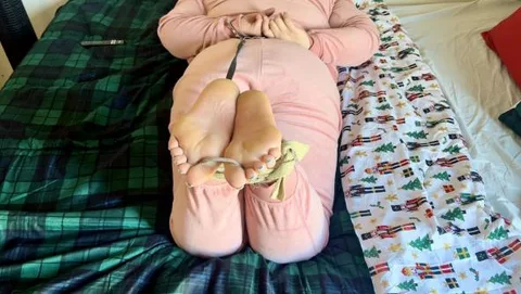 Bare Serving Bastinado Punishment On After Gym Stinky Feet