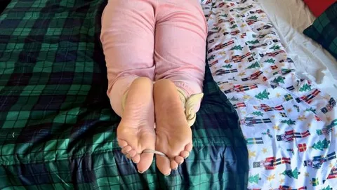 Bare Serving Bastinado Punishment On After Gym Stinky Feet still 4