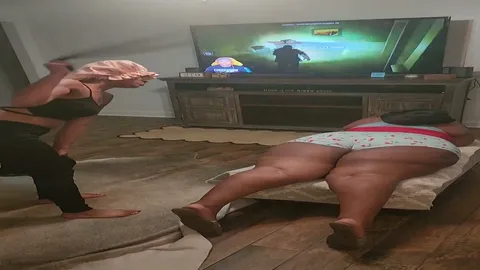 Big judy gets a hard spanking for being bad still 4
