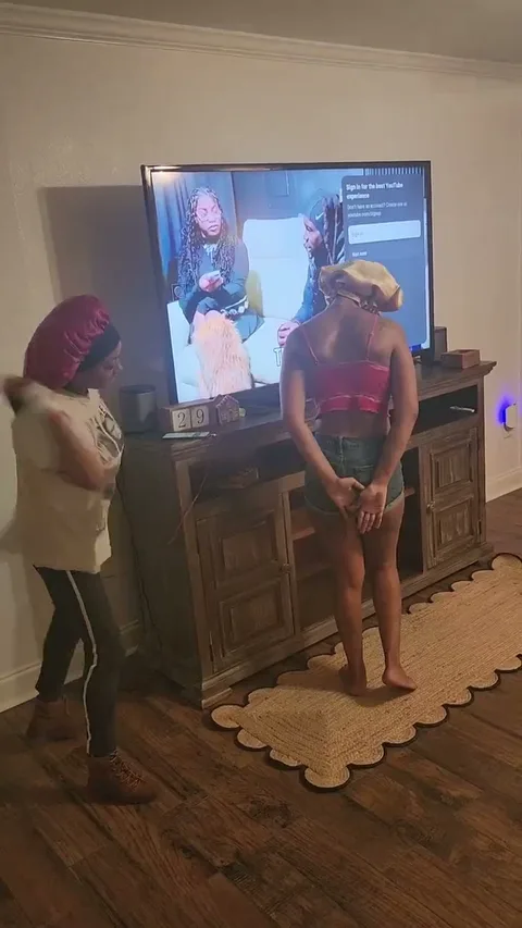 Cheerleader gets a hard spanking standing up still 1