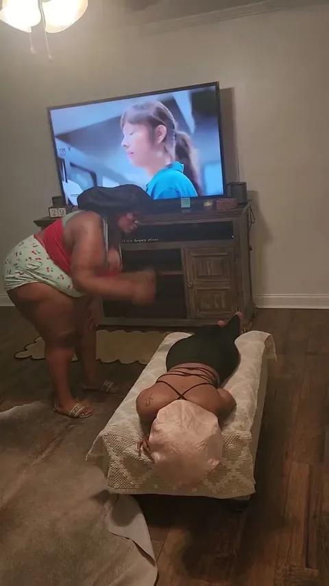 Cheerleaders gets a hard spanking part III still 1