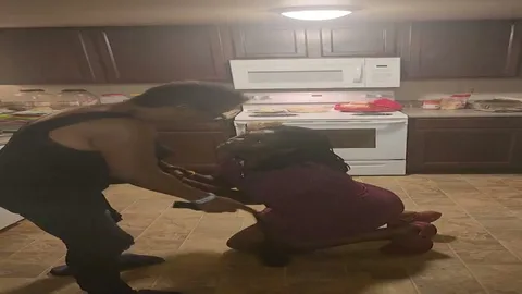 Chick gets a hard spanking laying on the floor part 2 still 4