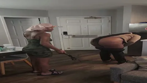 Chick gets spanked in the kitchen still 5