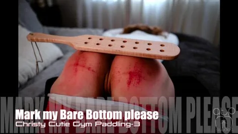 Christy Cutie Paddled Bare - Gym Commitment 3