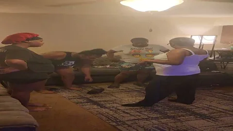 Granny spanks her roommates for being bad still 2