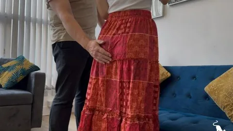 Gypsy Skirt Spanking II - Another opportunity for Kinia to take a spanking over her brand new Gypsy Skirt