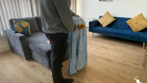 Gypsy Skirt Spanking - Kinia has bought a new skirt and wanted to show it off. She is soon experiencing and hand spanking and then the cane still 2