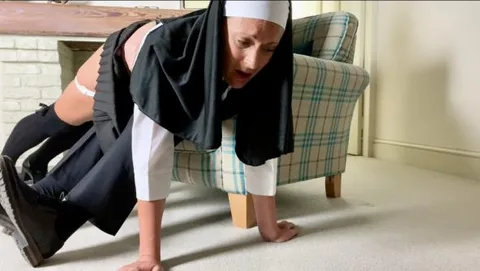 Naughty novice nun punished still 3