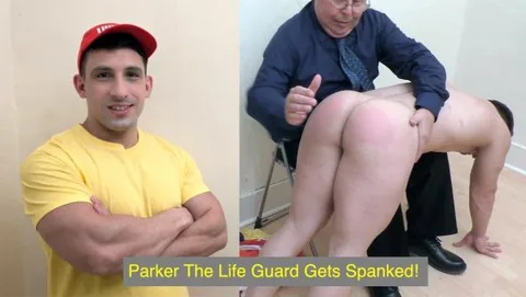 Parker The Life Guard Gets Spanked!