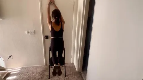 Peach Stinky Soles Whipped Suspended Bondage still 1