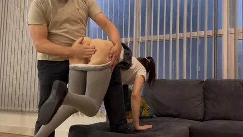 Raising the Temperature - Kinia pretends she is ill so she earns an over the knee spanking and her temperature taken. How embarrassing!
