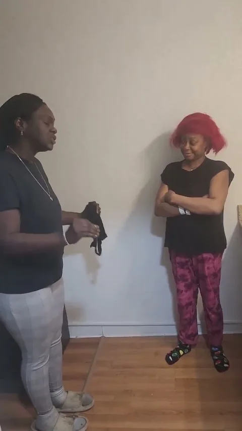 Red hair chick gets a hard spanking stsnding up still 4