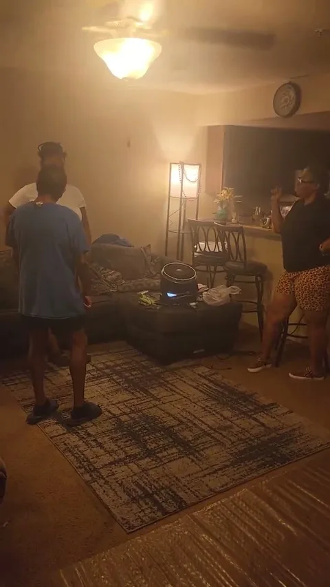 Roommates spank chick for not listening still 1
