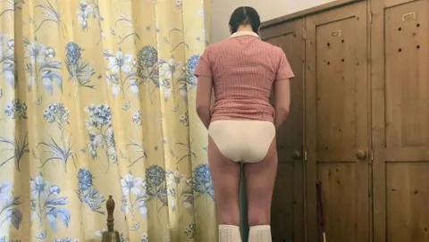 School girl corner time punishment still 2