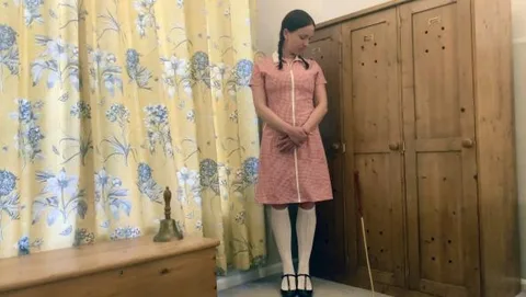 School girl corner time punishment still 3