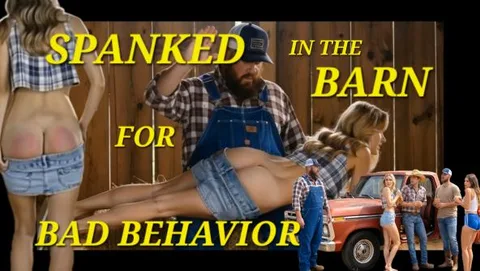 Spanked In The Barn