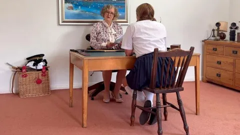 Traffic warden troubles part 3 Leia is spanked for failing her first test still 1