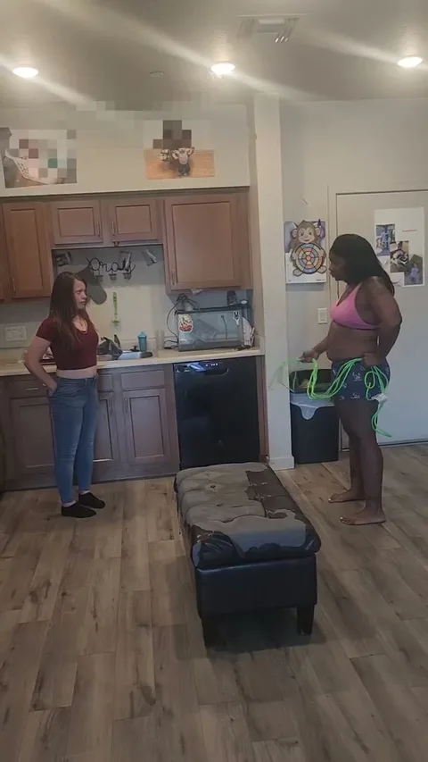 Vanilla ice cheerleader gets spanked with extension cord still 3