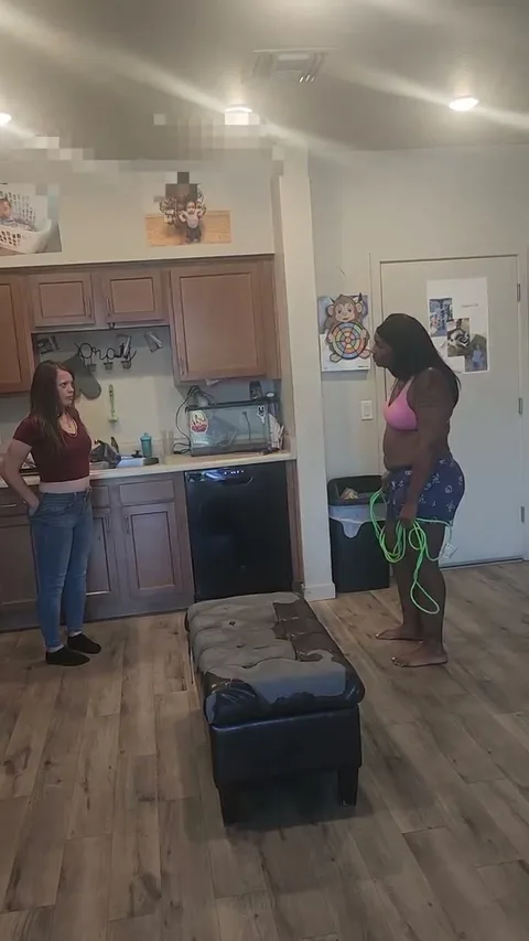 Vanilla ice cheerleader gets spanked with extension cord still 4