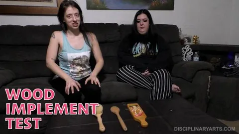 Wood Implement Test featuring Bunni & Yasmine